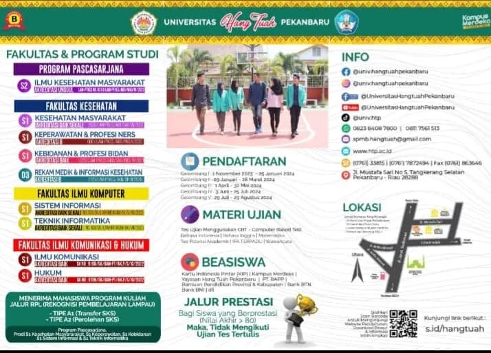 Ingin jadi Mahasiswa UHTP Tahun 2024 ? Yuk Daftar Ada Potongan Uang Pembangunan