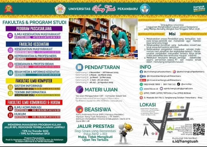SPMB TA 2024/2025 Resmi Ditutup, Universitas Hang Tuah Pekanbaru Siap Sambut Mahasiswa Baru Tahun 2025 