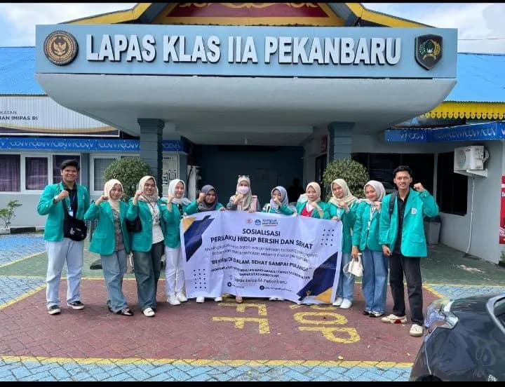Mahasiswa Prodi Kesmas UHTP Gelar Penyuluhan PHBS Di Lapas Kelas IIA Pekanbaru 