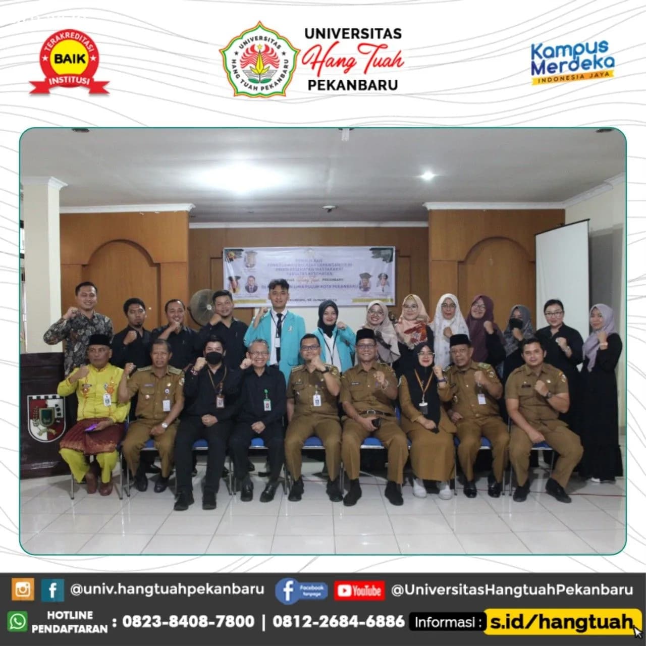 125 Mahasiswa Program Studi Kesehatan Masyarakat Fakultas Kesehatan Universitas Hang Tuah Pekanbaru Kembali Melaksanakan Pengalaman Belajar Lapangan