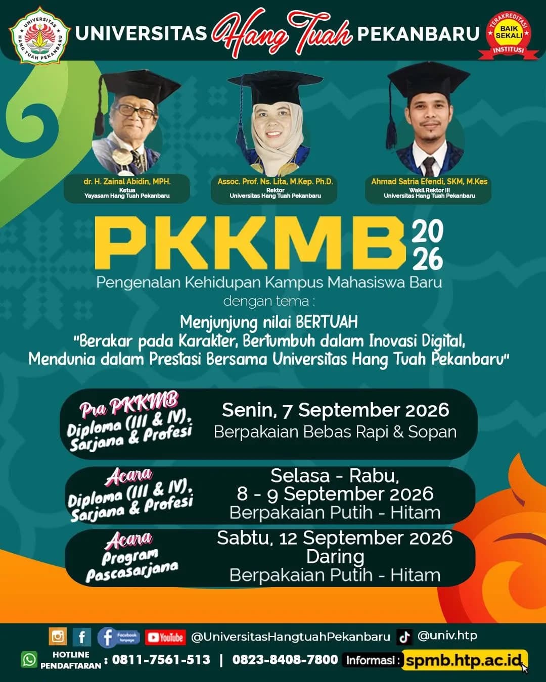 TIGA HARI PELAKSANAAN ACARA PKKMB UHTP 2026, BERIKUT RANGKAIAN KEGIATANNYA