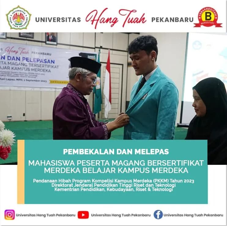 PEMBEKALAN DAN MELEPAS MAHASISWA PESERTA MAGANG BERSERTIFIKAT MERDEKA BELAJAR KAMPUS MERDEKA