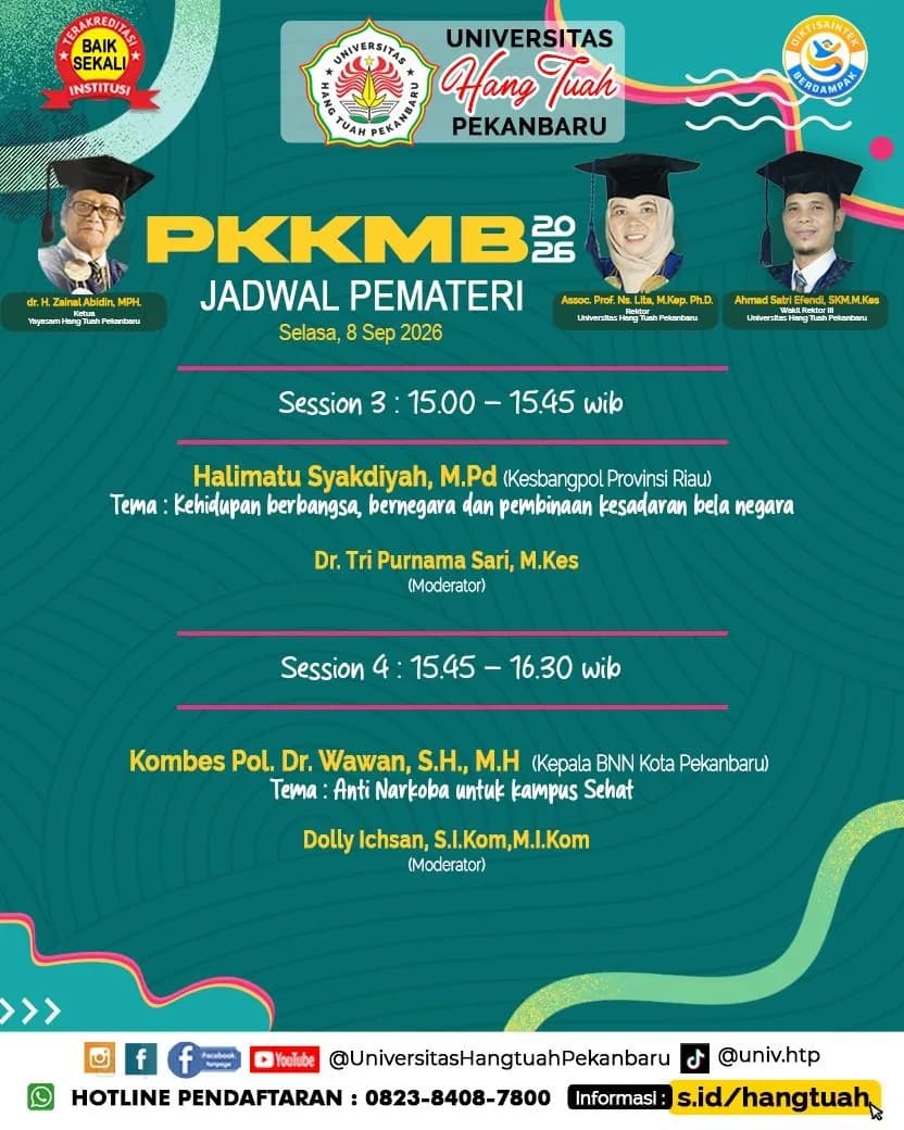 Selamat Datang Mahasiswa Baru Universitas Hang Tuah Pekanbaru