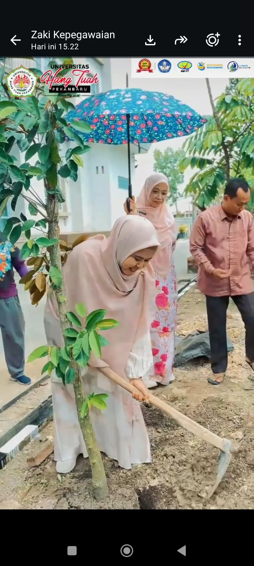 UHTP Dukung Green Policing Kapolda Riau Dengan Penanaman Pohon di Lingkungan Universitas Hang Tuah Tahun 2026