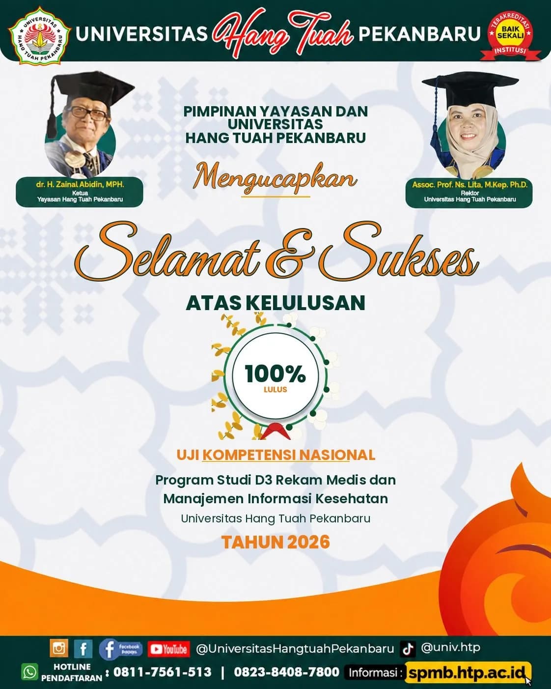 UKOM PRODI D3 RMIK Universitas Hang Tuah Pekanbaru Tahun 2026