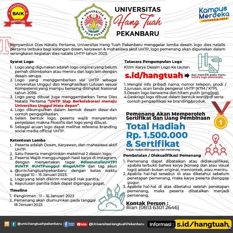 Lomba Design Logo Diesnatalis UHTP 1