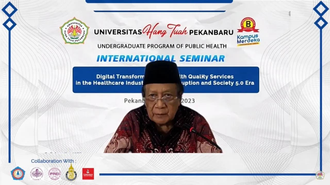 Prodi Kesehatan Masyarakat Fakultas Kesehatan Universitas Hang Tuah Pekanbaru menyelenggarakan Seminar International dihadiri 7 Negara