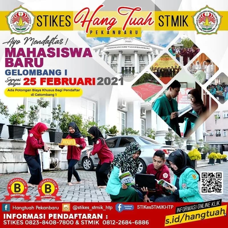 Pendaftaran Mahasiswa Baru Gelombang 1 STIKes - STMIK Hang Tuah Pekanbaru