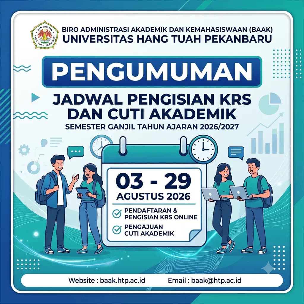 Jadwal Pengisian KRS dan Pengajuan Cuti Akademik Semester Ganjil 2026/2027