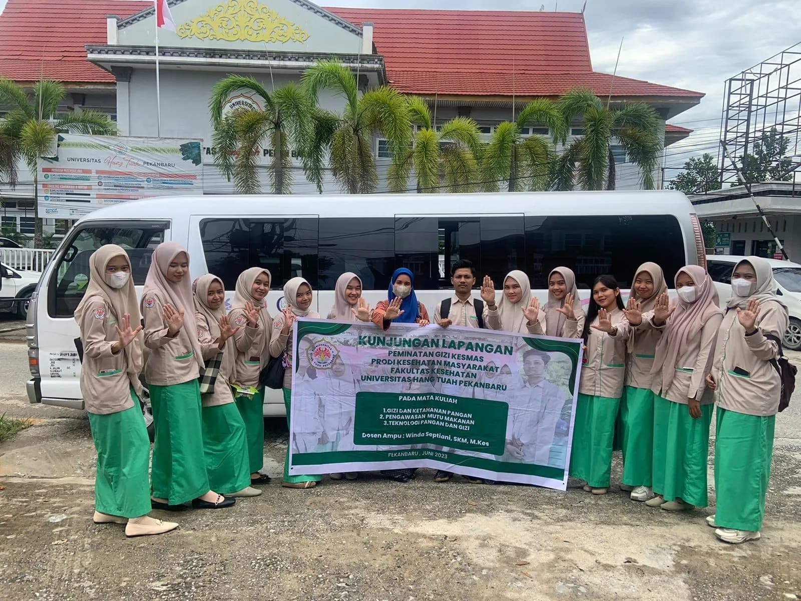 Prodi Kesmas Universitas Hang Tuah Pekanbaru Studi Gizi dan Pangan ke Disketapang Pekanbaru