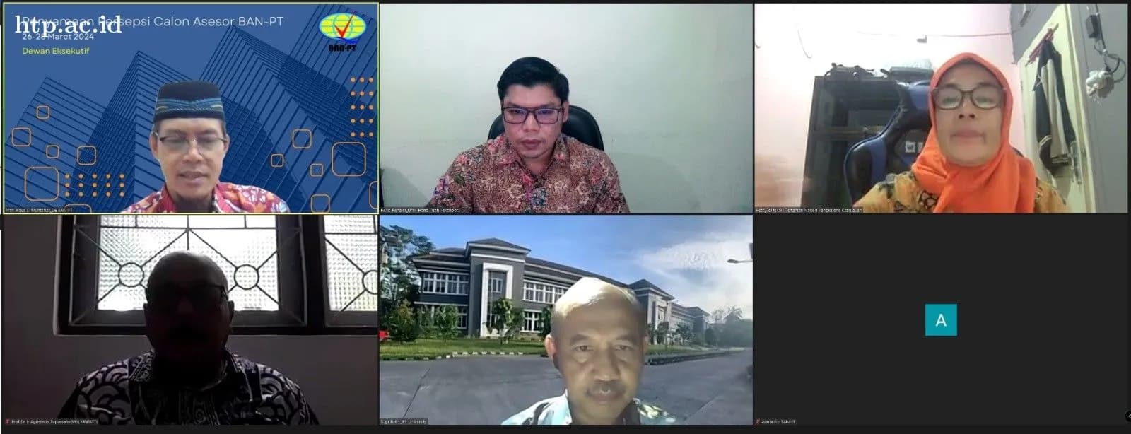 3 Orang Dosen Universitas Hang Tuah Pekanbaru Telah Melaksanakan Persamaan Persepsi Asesor BAN-PT dan Siap untuk ditugaskan ke Perguruan Tinggi Di Indonesia