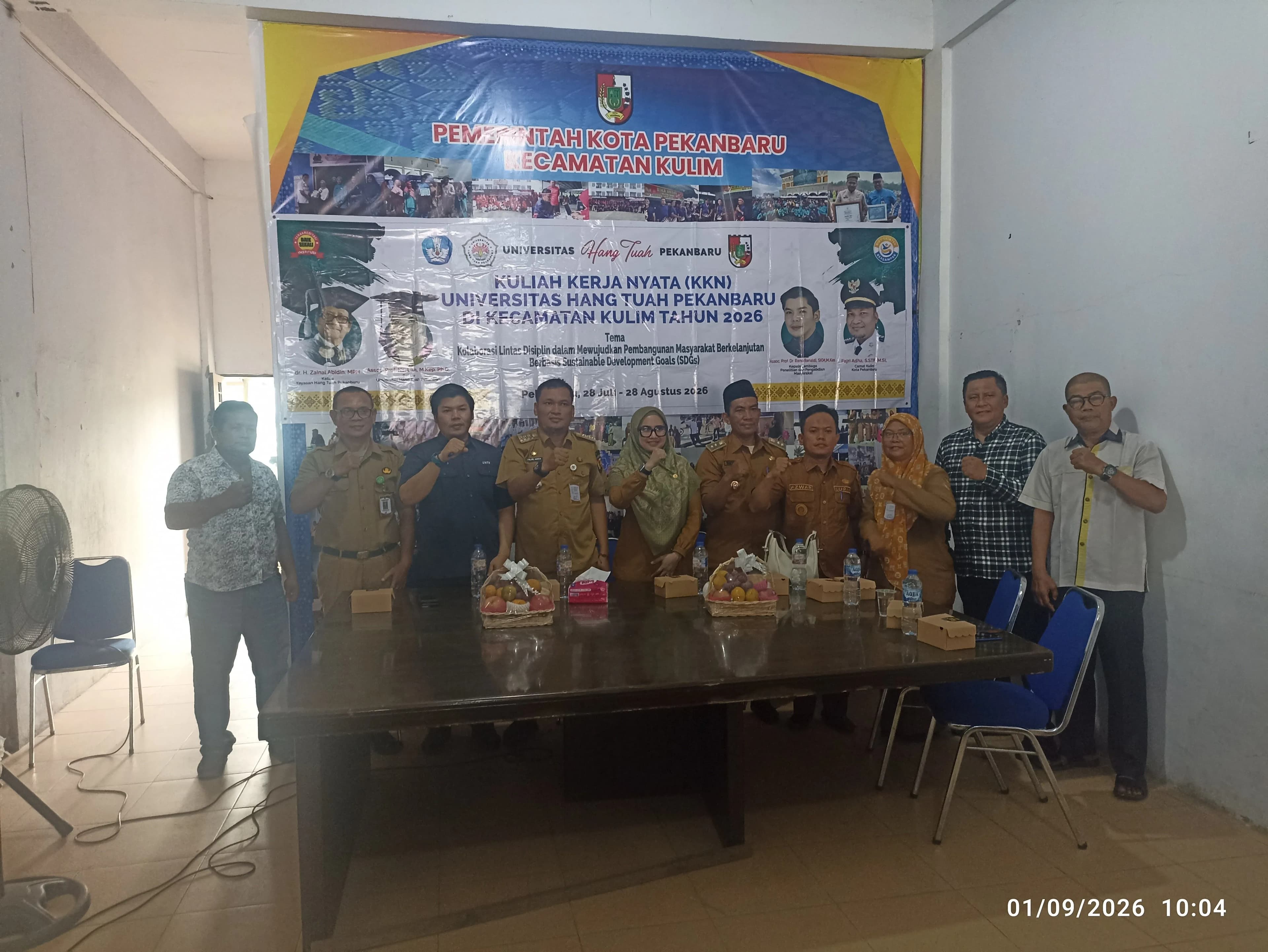 Penutupan KKN Universitas Hang Tuah Pekanbaru di Kecamatan Kulim Kota Pekanbaru