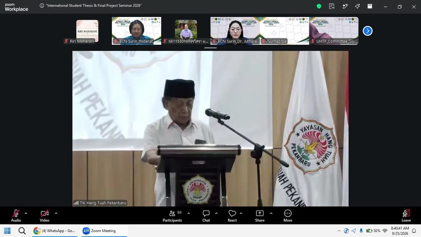 UHTP–BCN SURIN THAILAND PERKUAT KERJA SAMA AKADEMIK MELALUI INTERNATIONAL ACADEMIC COLLABORATION 2026